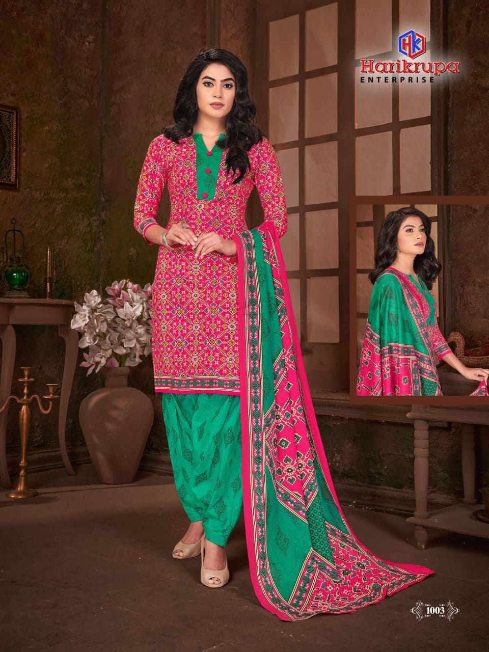 Harikrupa Aradhana 1 Latest Fancy Regular Wear pure Cotton Designers  Punjabi Dress Material Collection 